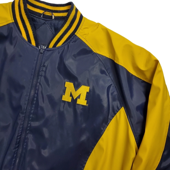 Vintage MICHIGAN WOLVERINES Jacket Coat STEVE & BARRY’s Collegiate - Picture 2 of 13